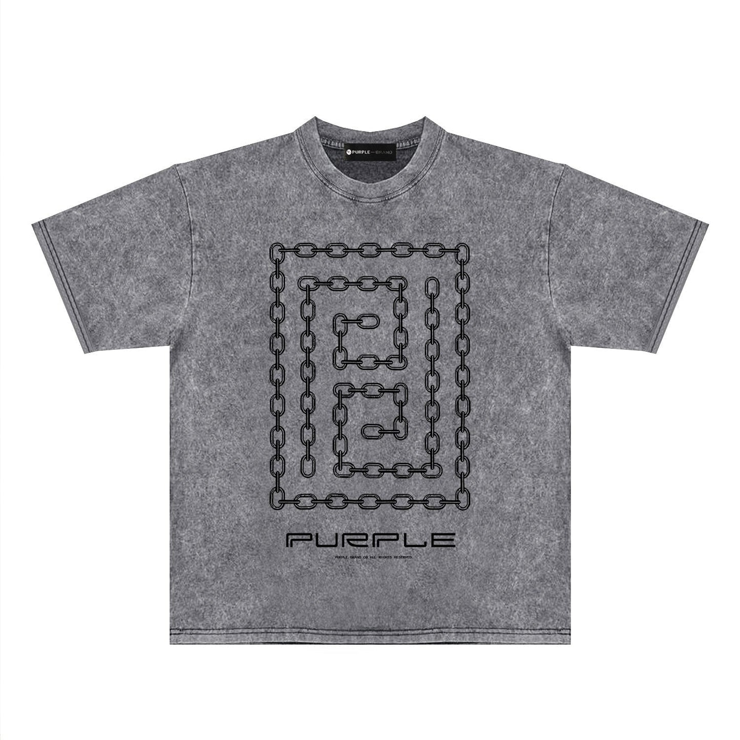 Purple Brand Distressed T Shirts Short Sleeve