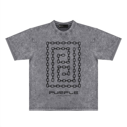 Purple Brand Distressed T Shirts Short Sleeve