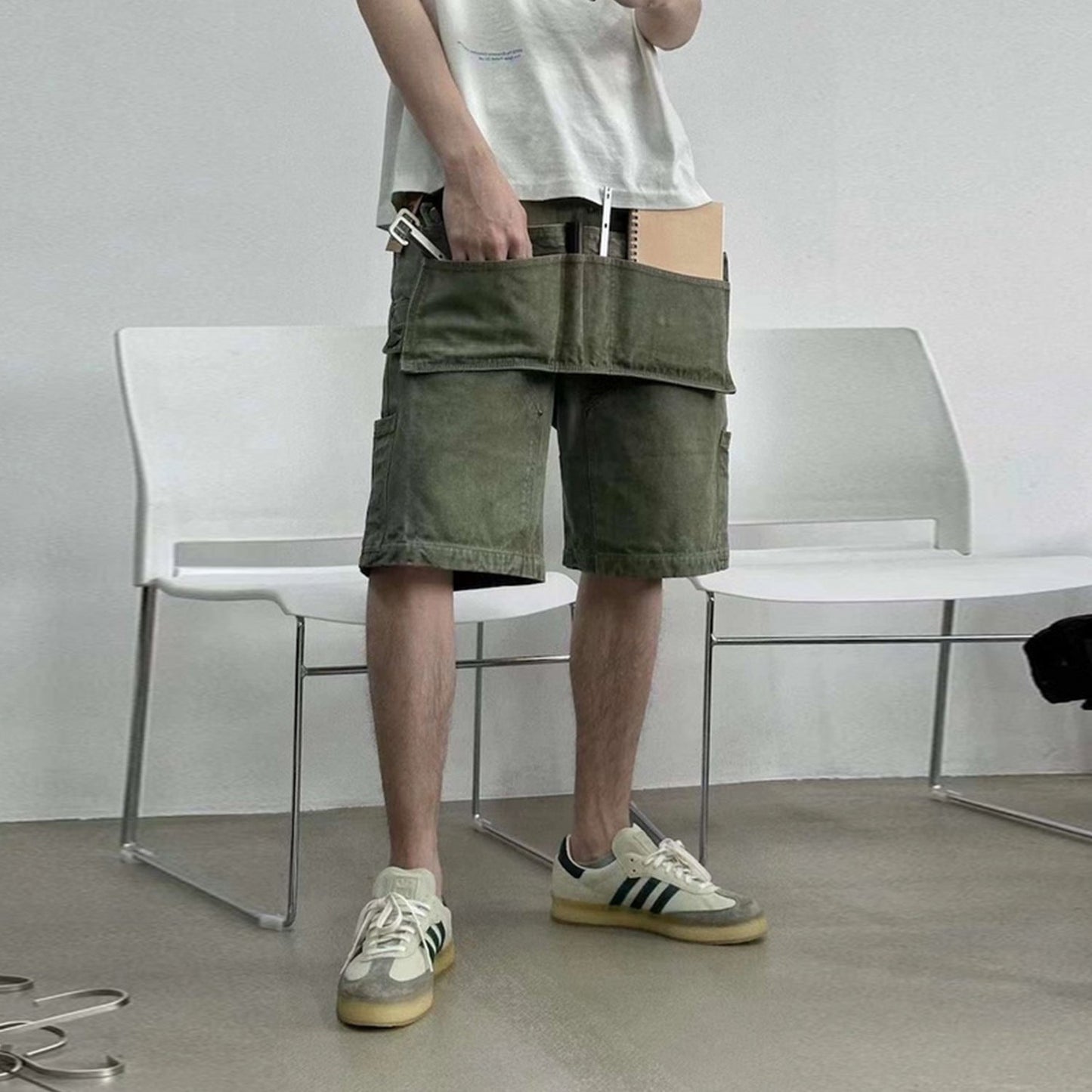 MIJKO Mens Shorts Detachable Shorts