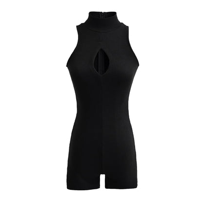 Women Dresses Summer Jumpsuit Hollow Sexy Shorts (Xds0414)