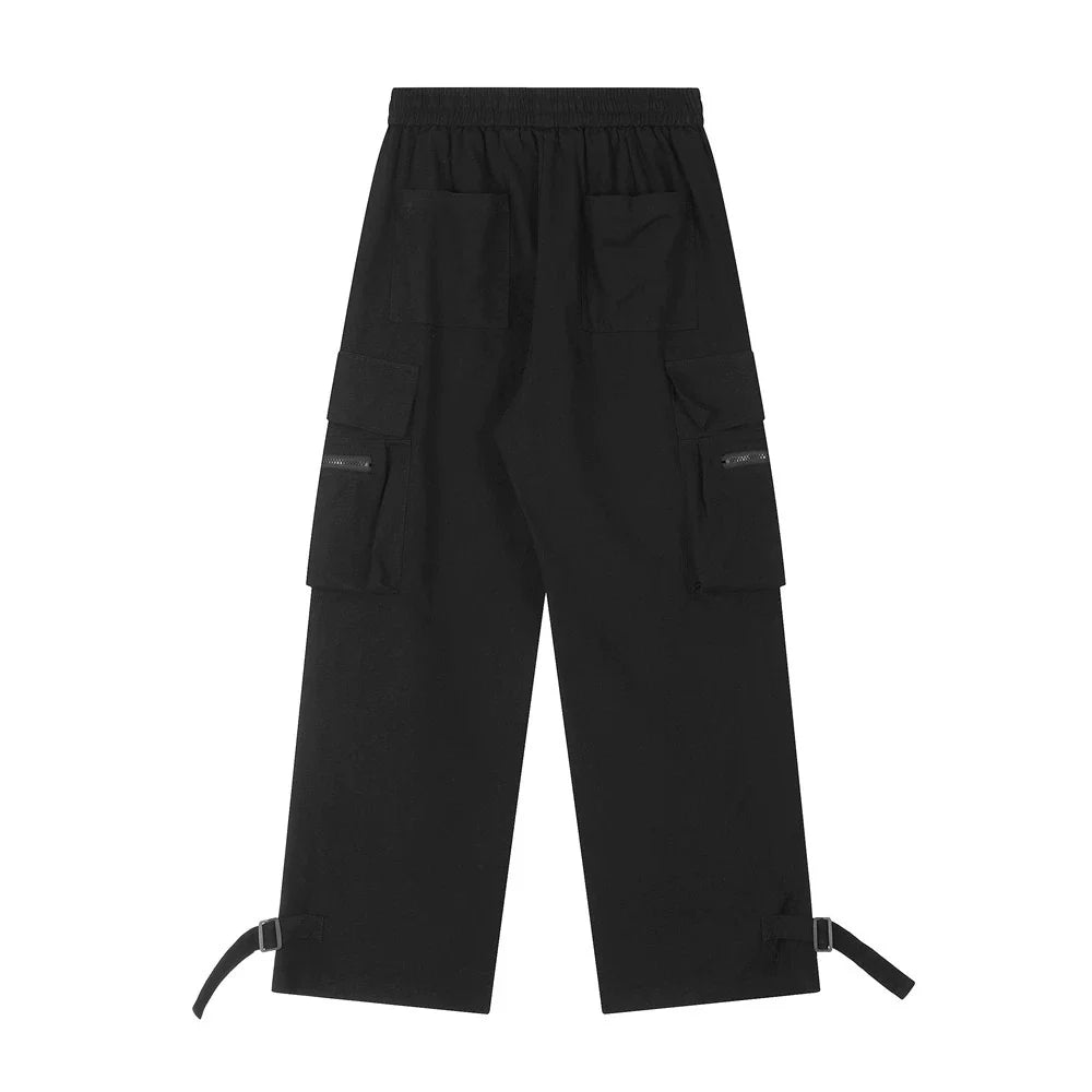 Men Sweatpants Multi-Pocket Workwear Trousers Men's Loose Casual Sports Pants