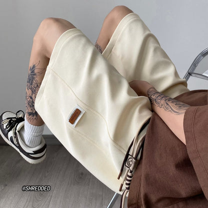 Men Beach Shorts Heavy Summer Retro Loose Casual Sports