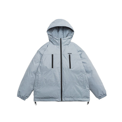 Unisex Coat Hooded Cotton-Padded Versatile Loose and Warm Couple
