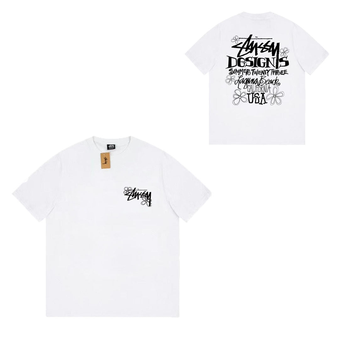 Stuss Women's Short-sleeved T-shirt Heavy Cotton