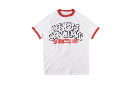 Cpfm T Shirt 21ss Cartoon Gradient Printing Men's and Women's Short-Sleeved T-shirt