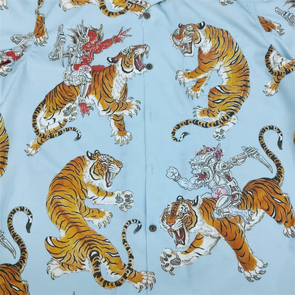 GUILTYPARTIES TIGER Shirts Hawaiian long-sleeved shirts