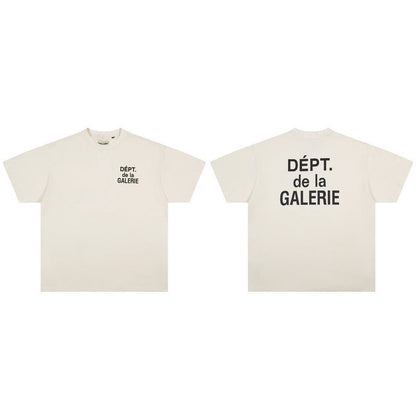 Gallery Dept T-Shirt Alphabet Slogan Short Sleeve T-Shirt