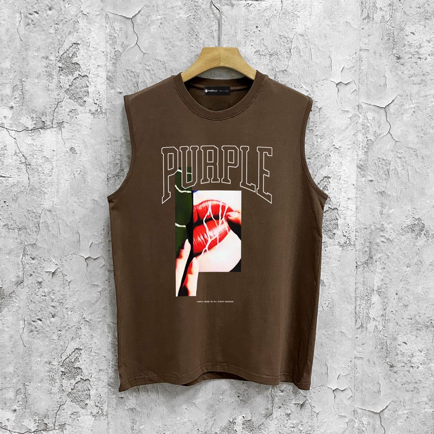 Purple Brand Tank T Shirts Sleeveless T-shirt Vest