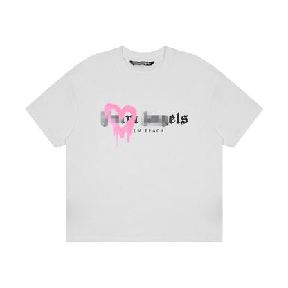 Palm Angle T Shirts Heart Printing Loose