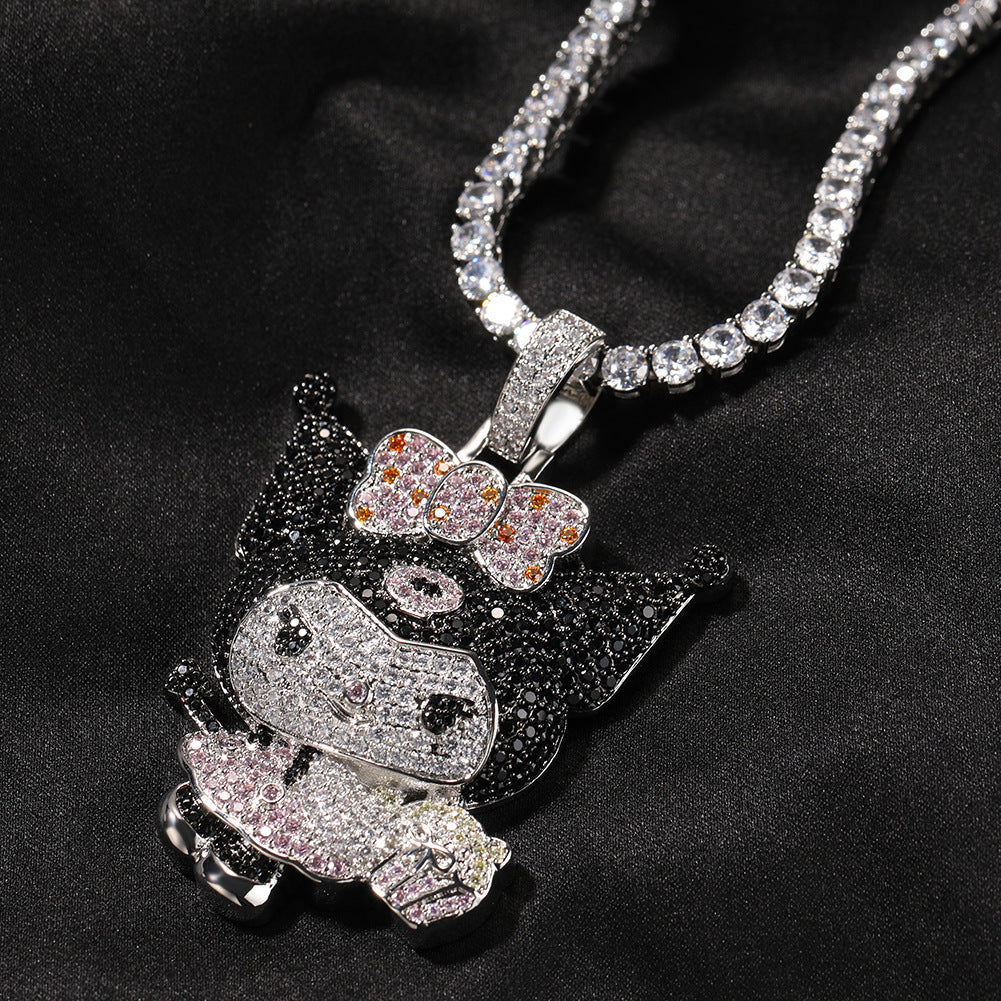 Jewelry Harajuku Girl Black Sweet Wind Cartoon Kuromi Animal St. Valentine's Angel Pieces