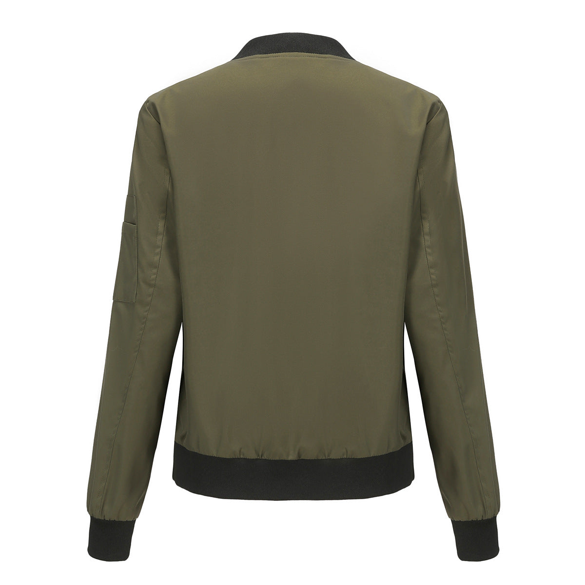 Women's Trench Coat Spring and Autumn Thin Flight Jacket Women's Casual Long Sleeve Coat Women's Loose Lapel Baseball Uniform