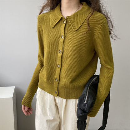 Women Cardigan Sweater Knitted Cardigan Autumn Sweater Jacket Long-Sleeved 8t8205