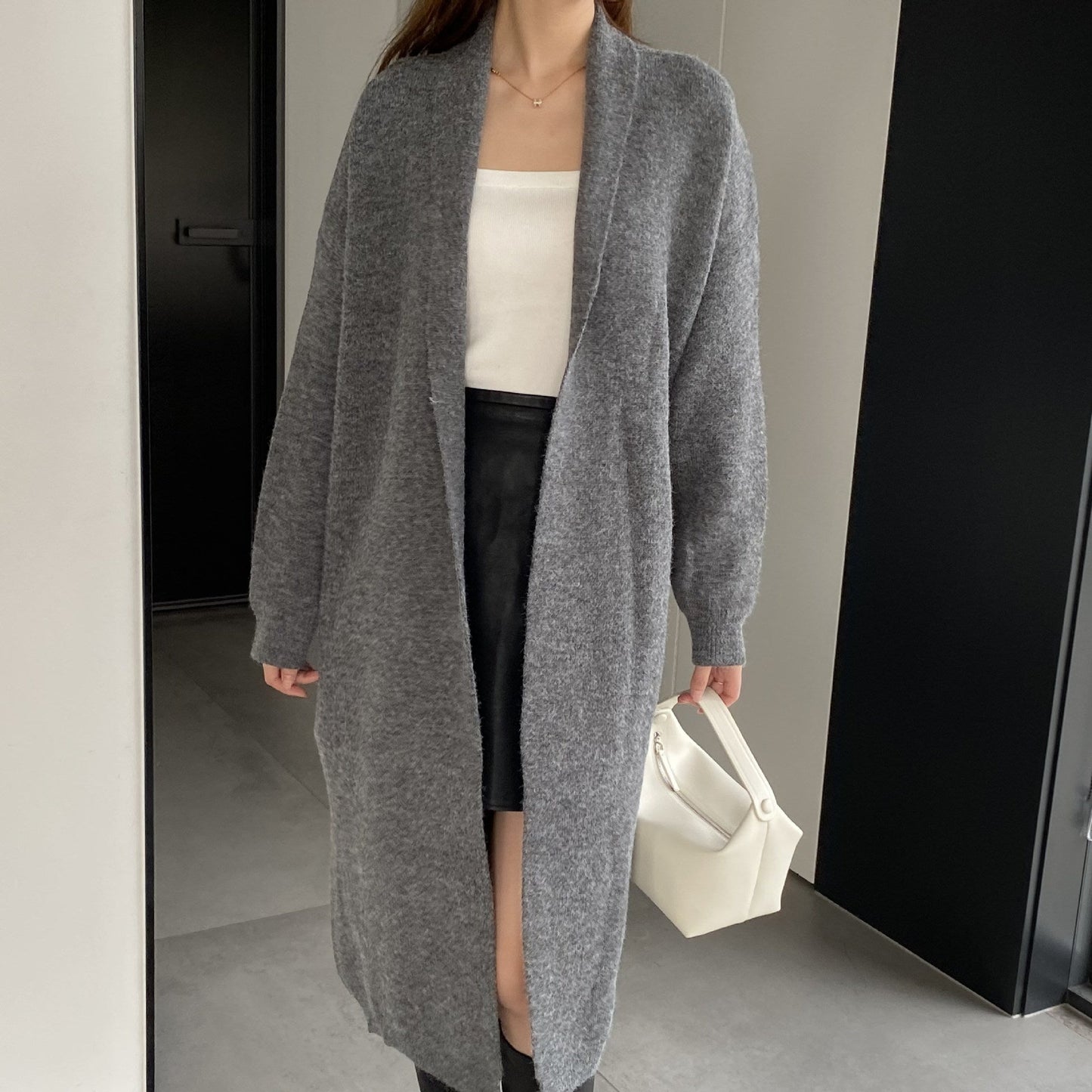 Women Cardigan Sweater Autumn Sweater Jacket Long-Sleeved Loose W2371