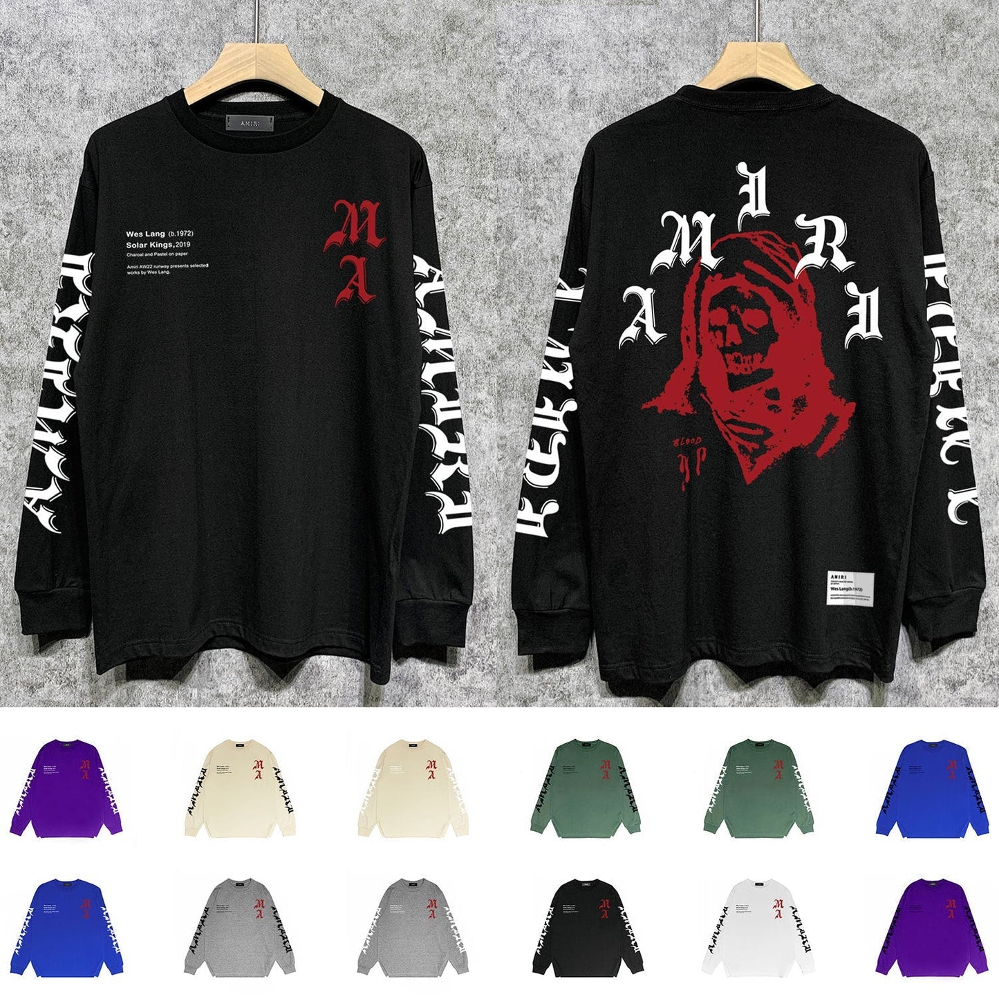 Amiri Sweatshirt Long Sleee Shirts