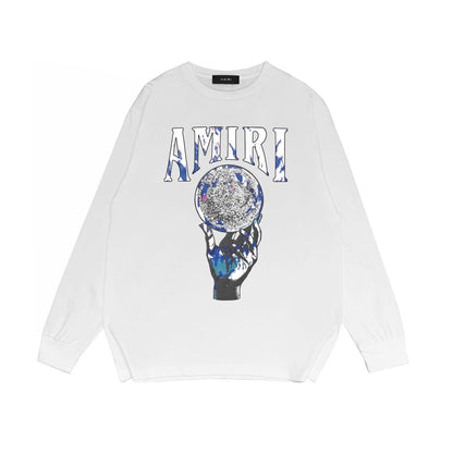 Amiri Long-Sleeve Shirt Personality Printing Stylish Casual