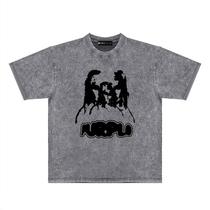 Purple Brand Distressed T Shirts Short Sleeve
