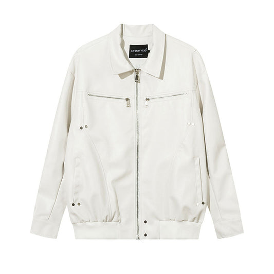 Women Jackets Vintage PU Leather Jacket