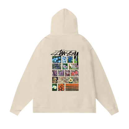 Stussy Hoodie Fall/Winter Fleece Hooded Sweater