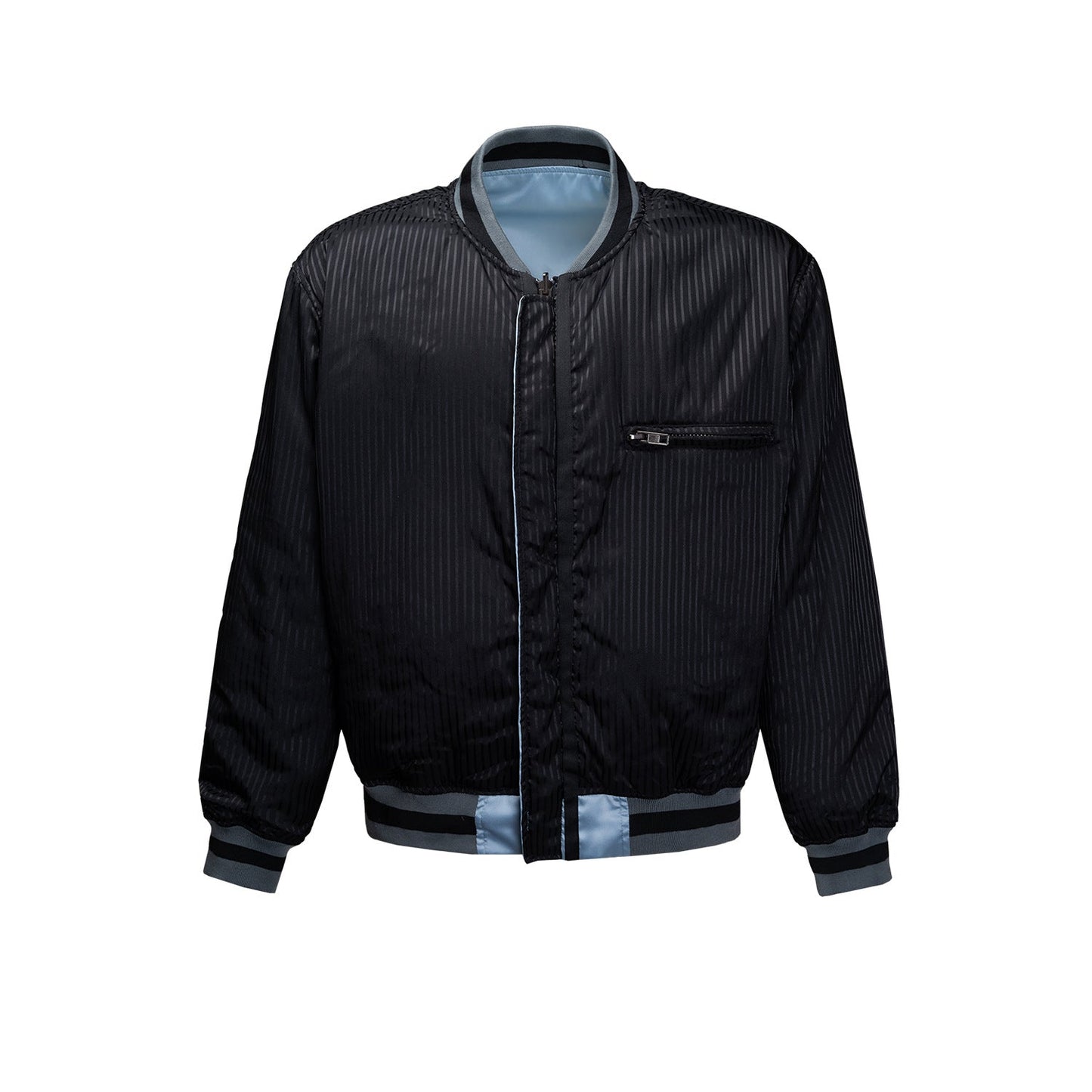 MIJKO Mens Jacket Silk Padded Unisex Baseball Jacket