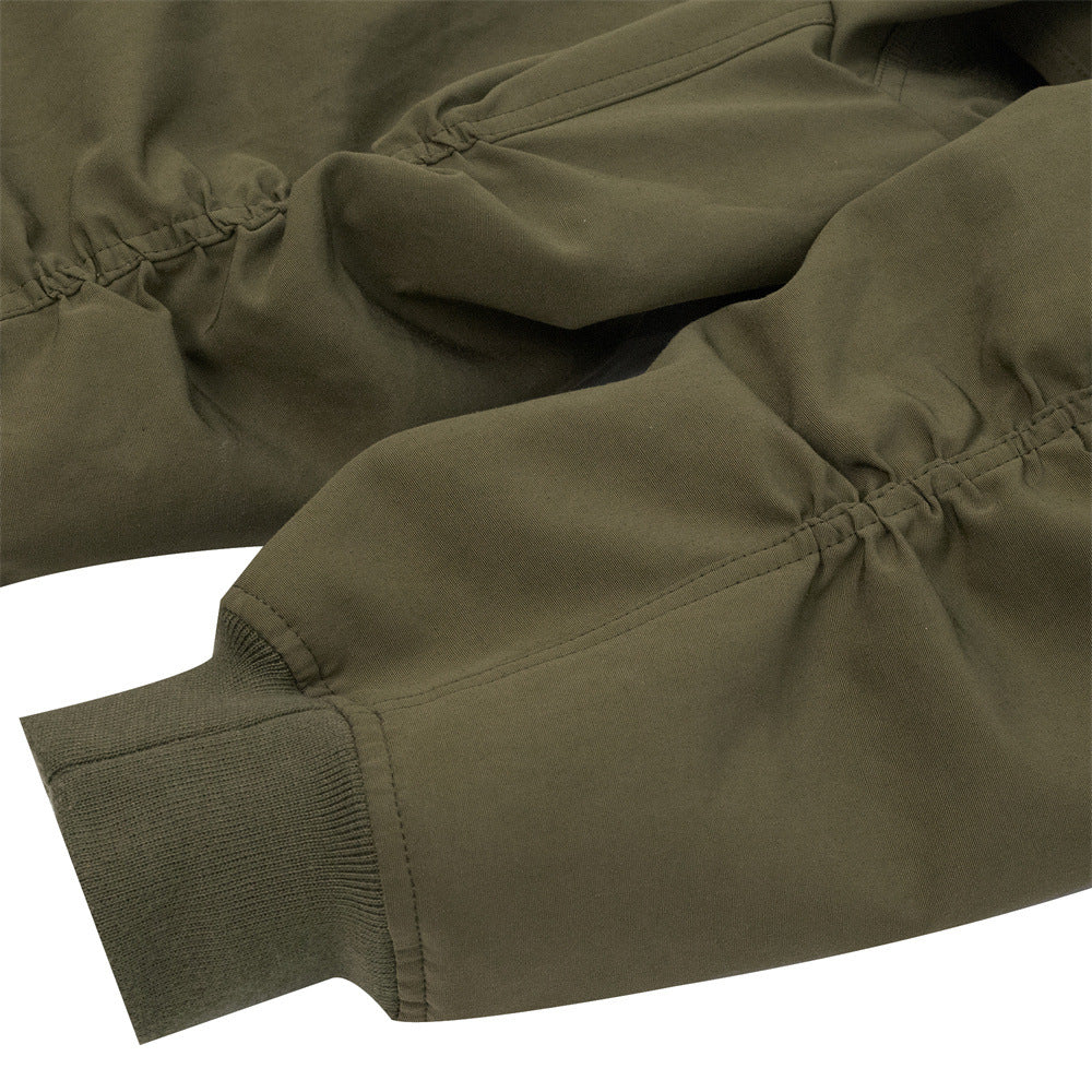 Men Jacket Coat Sleeve Baggy Coat Men's Baseball Uniforms Pilot Jacket Autumn and Winter