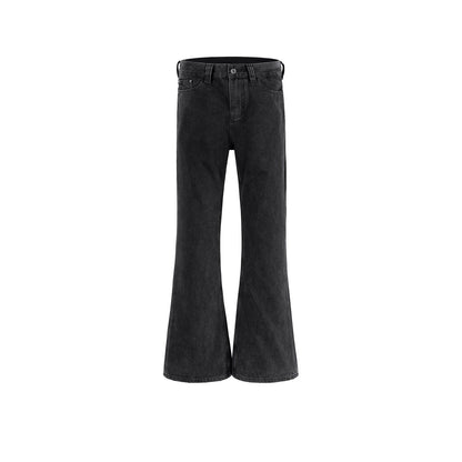 MIJKO Mens Vintage Pants MIJKO Mens Women's Trousers Demna Flared Washed Flared Jeans