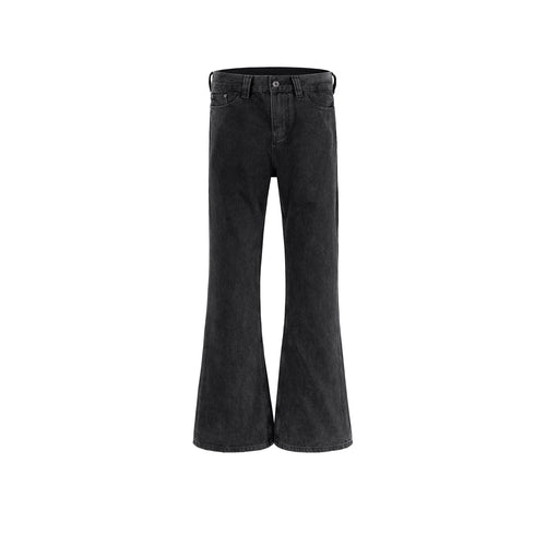 MIJKO Mens Vintage Pants MIJKO Mens Women's Trousers Demna Flared Washed Flared Jeans