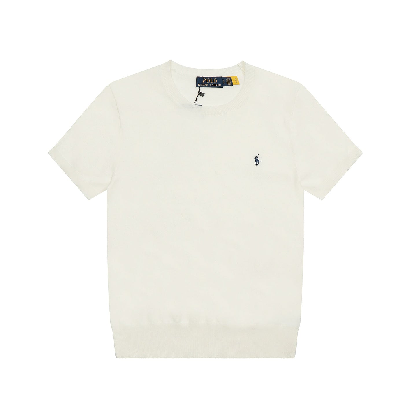 Ralph Lauren Knitted sweaters Ralph Lauren Knitted Short Sleeved Shirt RLl Pony Standard Knitted Twist Embroidered Short Sleeve Top T-Shirt