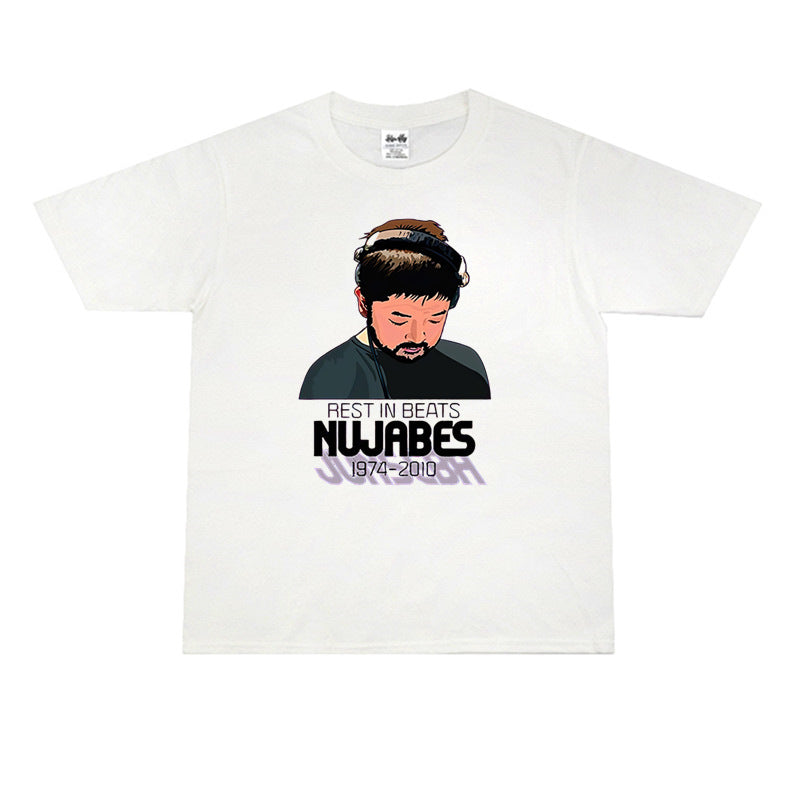 Rock Star T Shirt Nujabes Printed T-shirt Short Sleeve Loose Men and Women