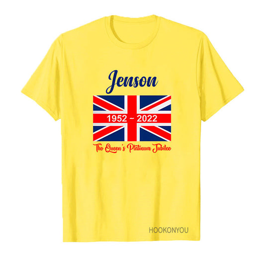 Inspired by Queen's Platinum Jubilee 2022 Elizabeth 70 Years T-shirt Logo Printing