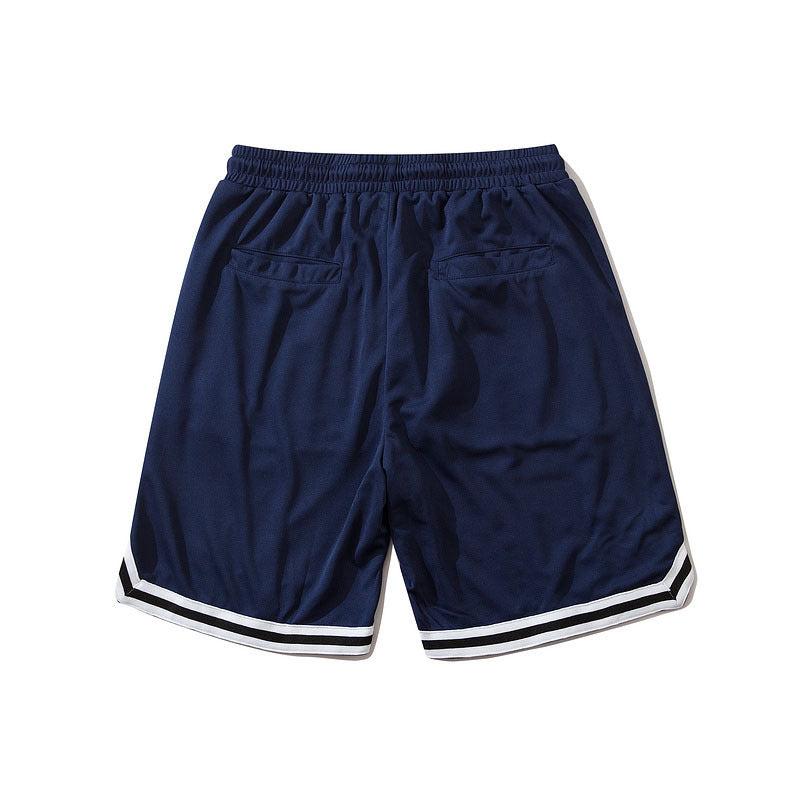 Men Shorts Retro Alphabet Embroidered Basketball Shorts