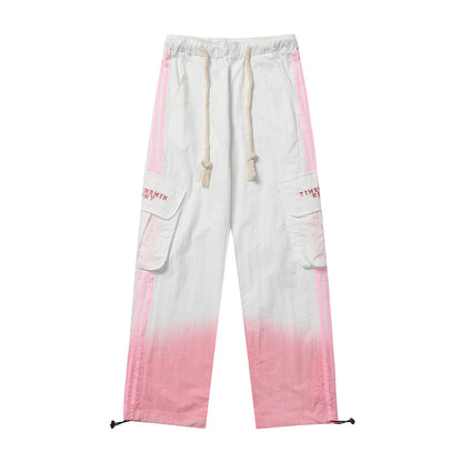 Men Sweatpants Casual Pants Men Straight-Leg Trousers Spring/Summer Workwear with Pocket Elastic Waist Baggy Pants