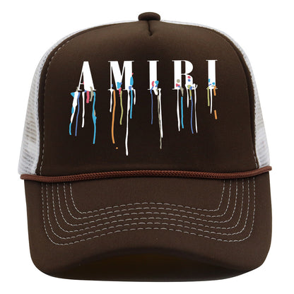 Amiri Hat Summer Cap Outdoor Mesh Cap Alphabet Print Baseball Cap