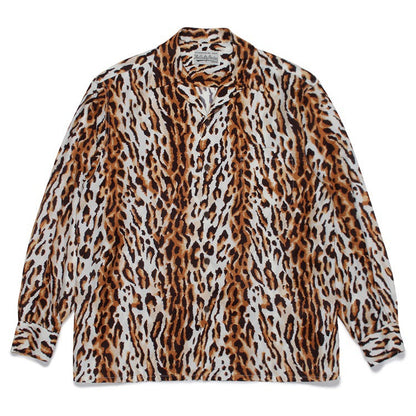 GUILTYPARTIES TIGER Shirts 22AW LEOPARD OPEN Long Sleeve Shirt