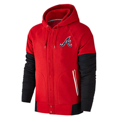 MLB Hoodie baseball jersey hoodie MLB hooded sweater men's cardigan top (Part 2)