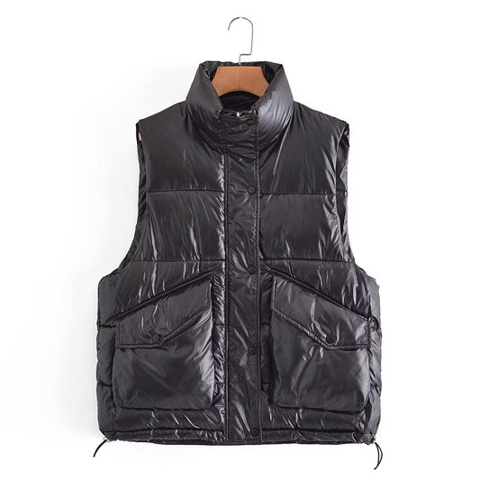 Women Cotton Coat Fashion Casual Versatile Vest