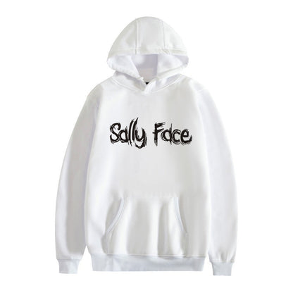 Sally Face Hoodie Fleece-Lined Sally Face Character Print