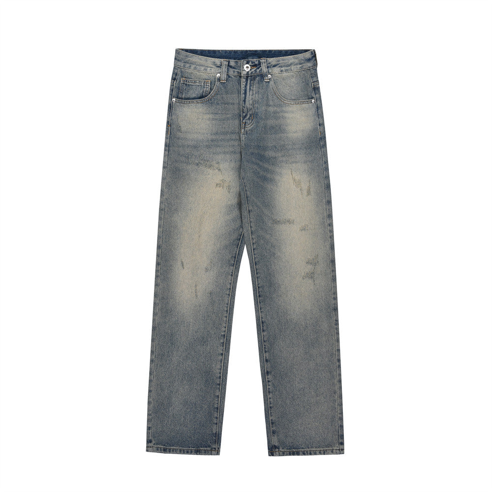 Men Jeans Old Retro Loose Casual