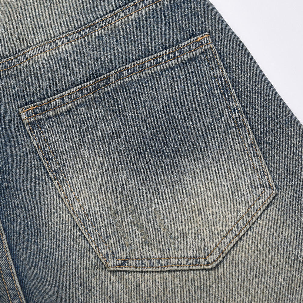 Men Jeans Old Retro Loose Casual