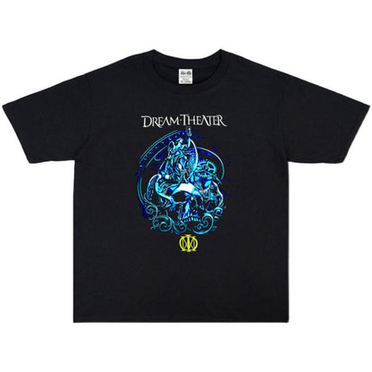 Rock Star T Shirt Avant-Garde Metal Rock Dream Theater Band Washed Distressed T-shirt Short Sleeve