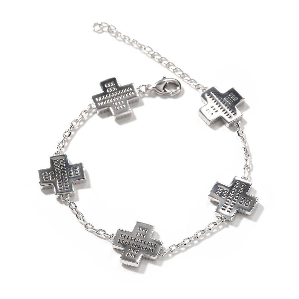 Bracelet Cross Bracelet Luxury Diamond Crosses Spectrum St. Valentine's