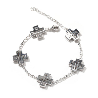 Bracelet Cross Bracelet Luxury Diamond Crosses Spectrum St. Valentine's