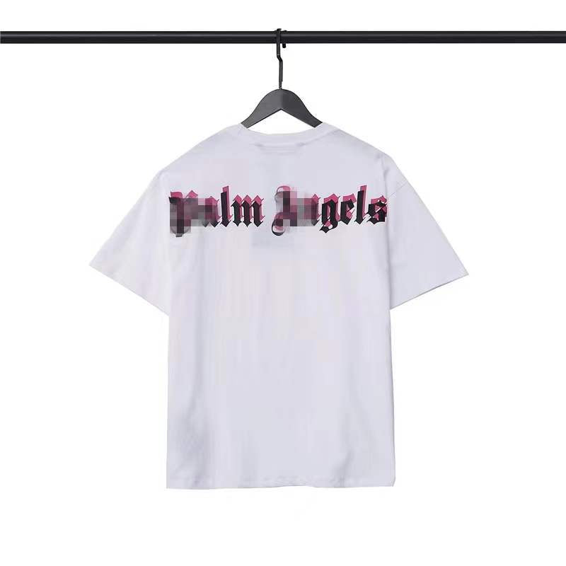 Palm Angle T Shirts Candy Color Puff Print Loose