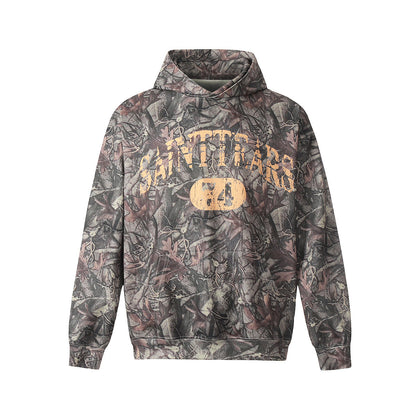 Unisex Hoodies Saint Michael Tree Pattern Camouflage Loose Sweater