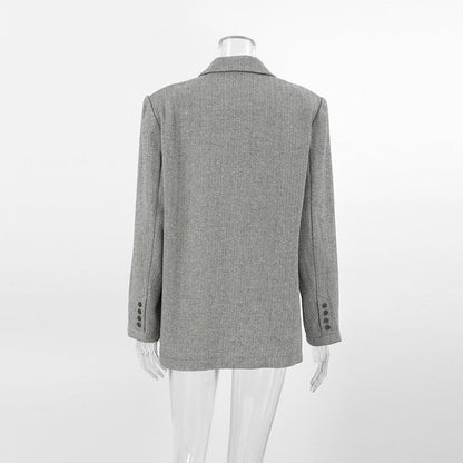 Women Trench Coat Suit Jacket Loose Autumn and Winter