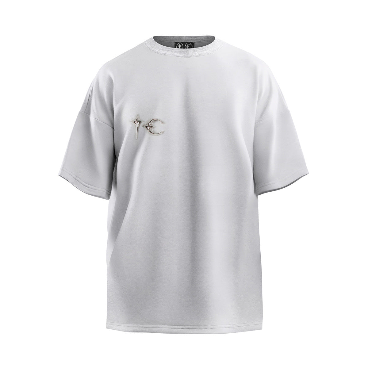 Unisex T-Shirts Thug Club Silver Versatile Solid Color Trendy Tee