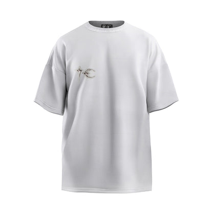 Unisex T-Shirts Thug Club Silver Versatile Solid Color Trendy Tee
