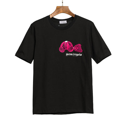 Palm Angle T Shirts Broken Teddy Bear Embroidery