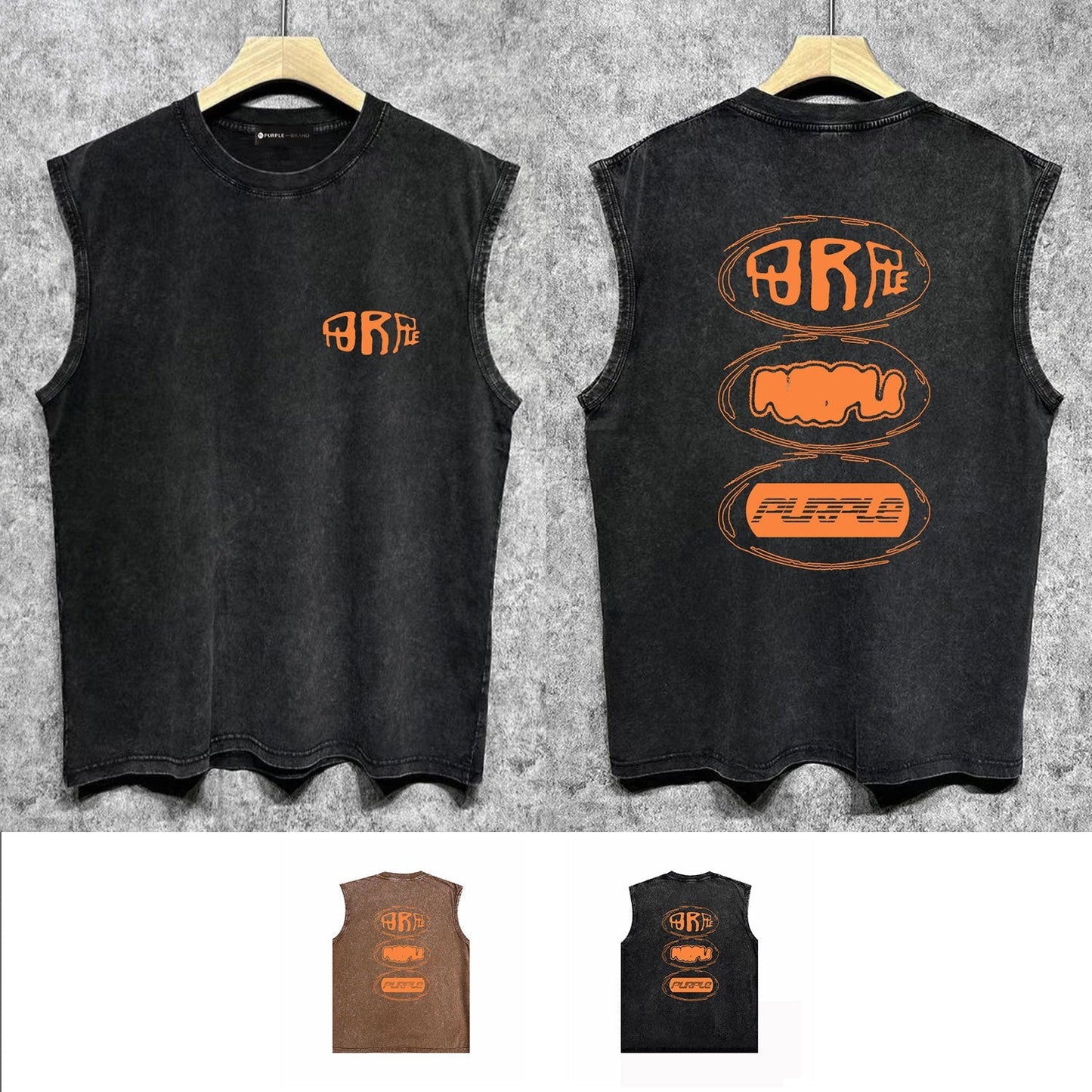 Purple Brand Tank T Shirts Sleeveless T-shirt Vest