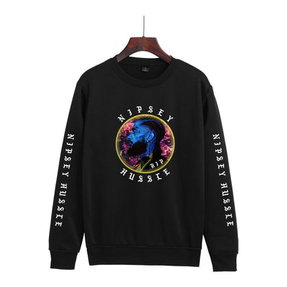Nipsey Hussle Hoodie Rap Men's and Women's Loose round Neck Sweater