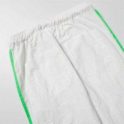 Men Sweatpants Casual Pants Men Straight-Leg Trousers Spring/Summer Workwear with Pocket Elastic Waist Baggy Pants